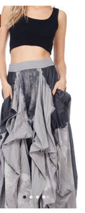 The Hi-End Distressed Skirt