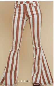 The Striped Flared Jean